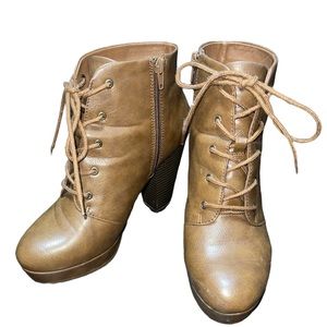 Brown Heeled Boots